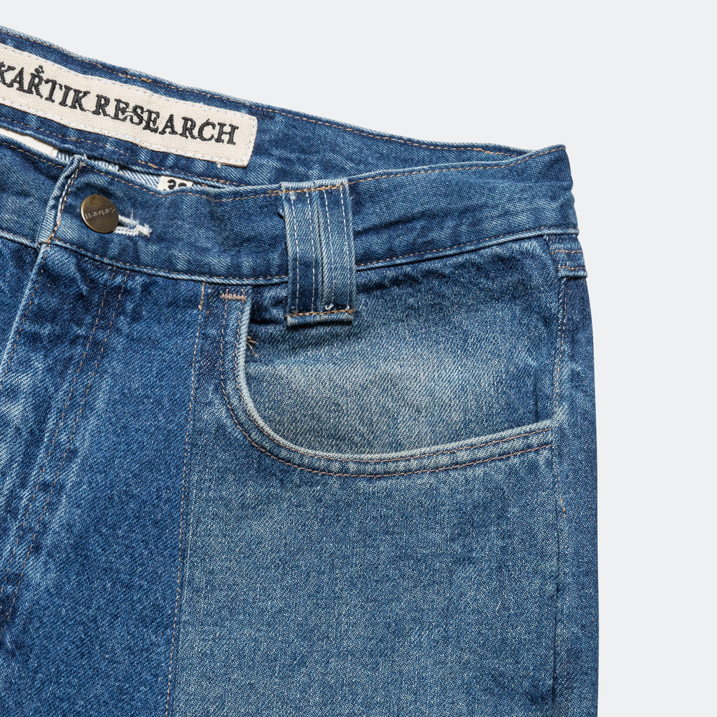 Double Knee Upcycled Denim - Indigo 32'