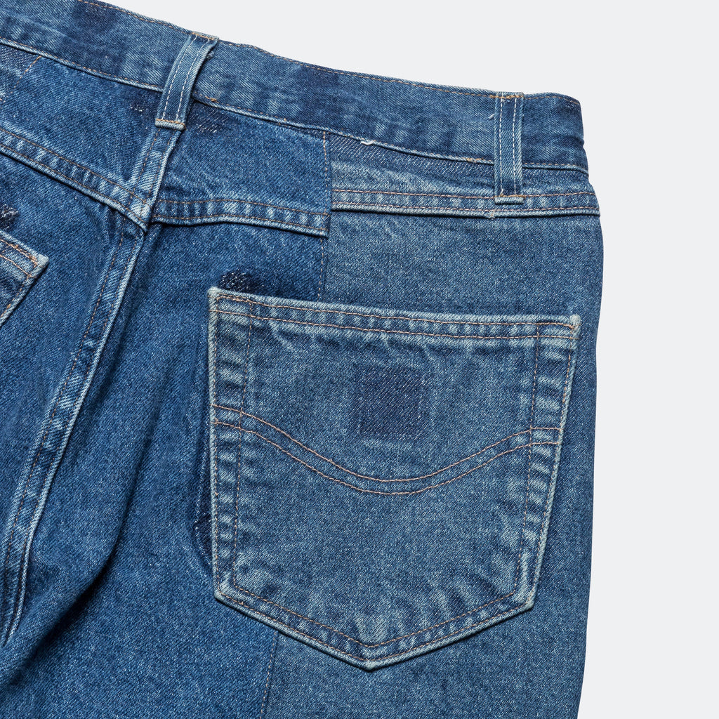Double Knee Upcycled Denim - Indigo 32'