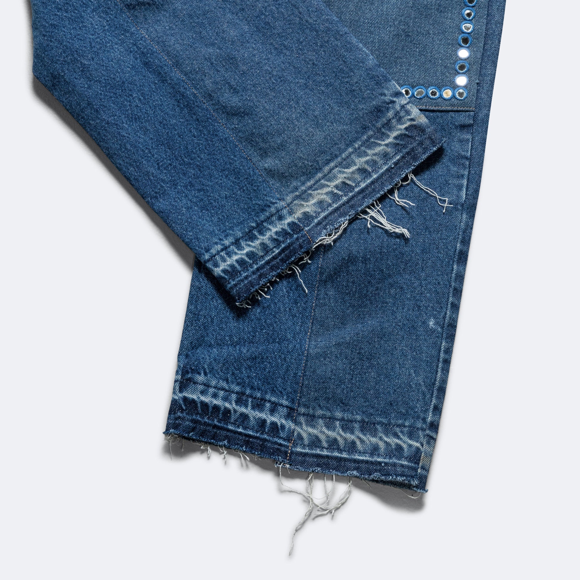Double Knee Upcycled Denim - Indigo 32'