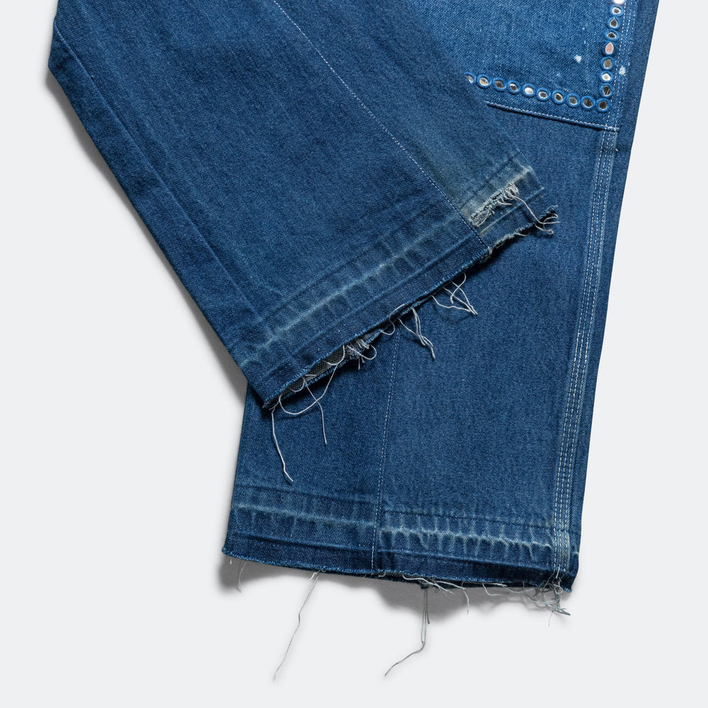 Double Knee Upcycled Denim - Indigo 34'