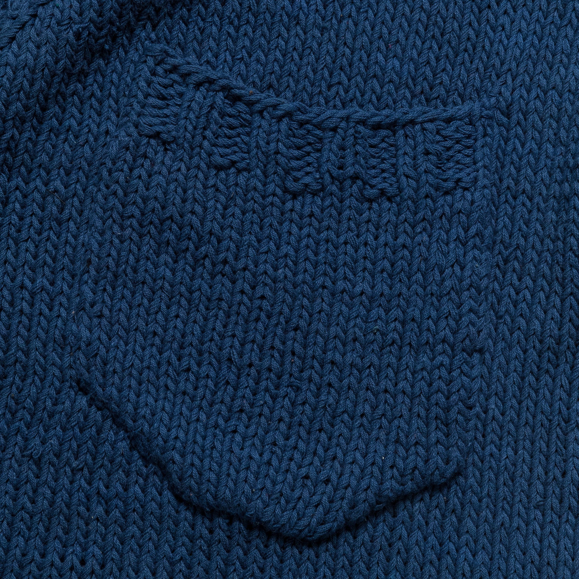 Intarsia Cardigan Naturally Dyed - Indigo