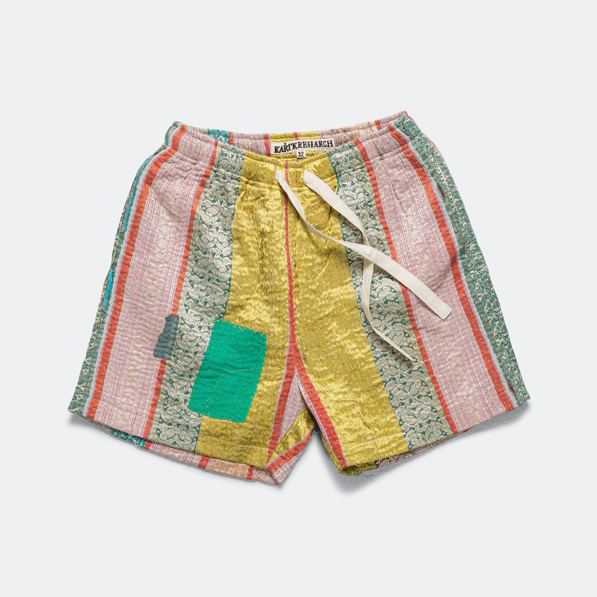 One Of One Vintage Kantha Shorts - 32'