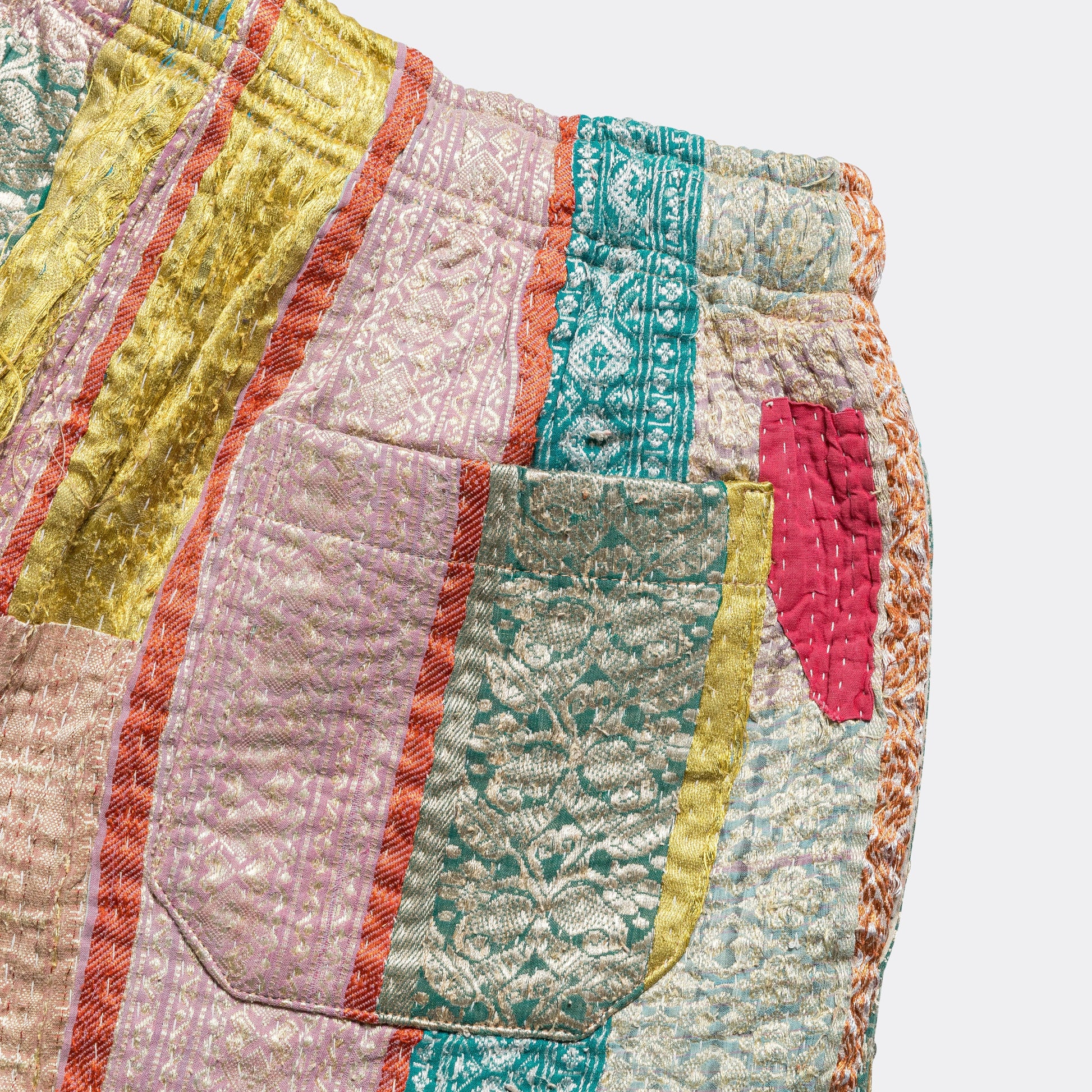 One Of One Vintage Kantha Shorts - 32'