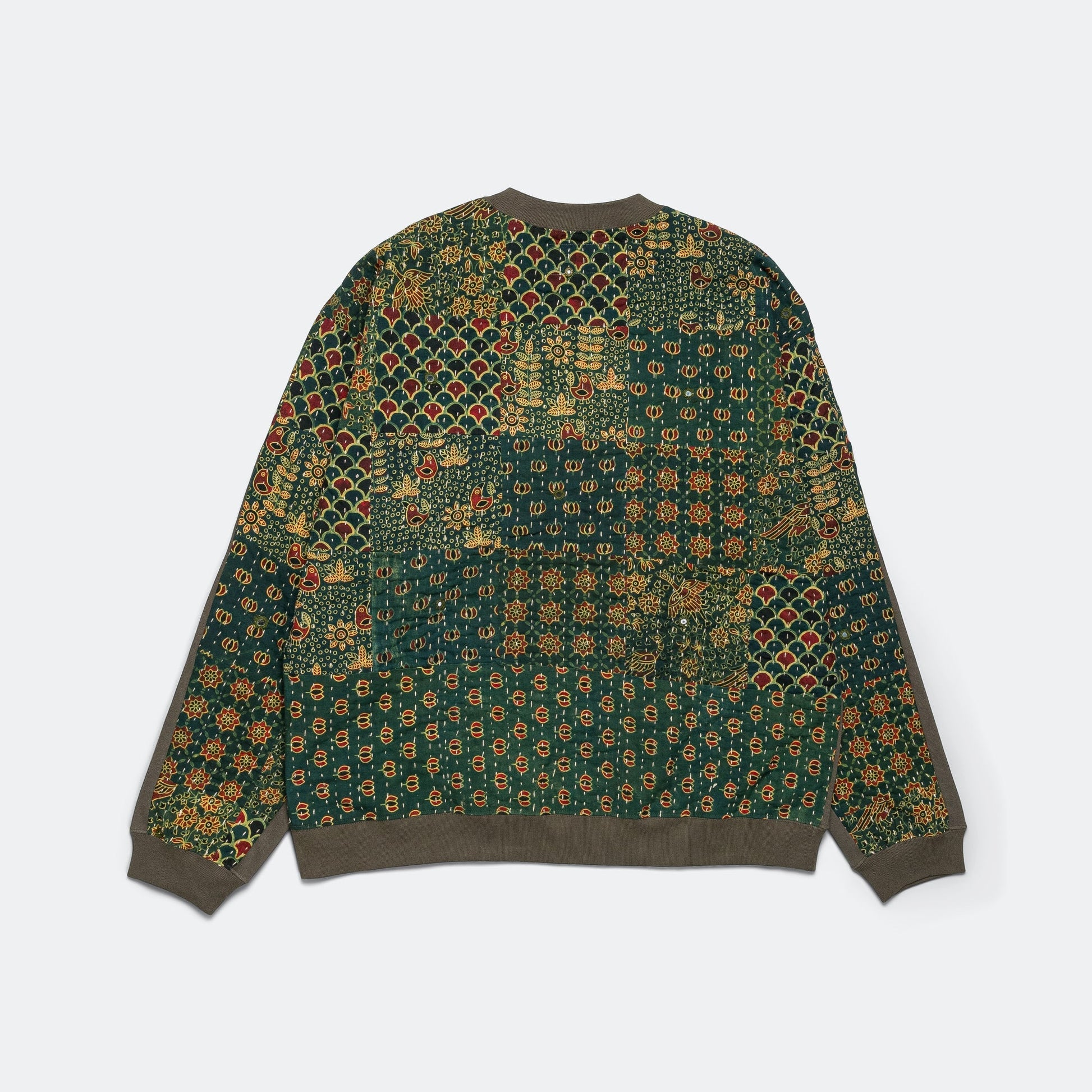 Quilt Back Sweatshirt - Olive/Green