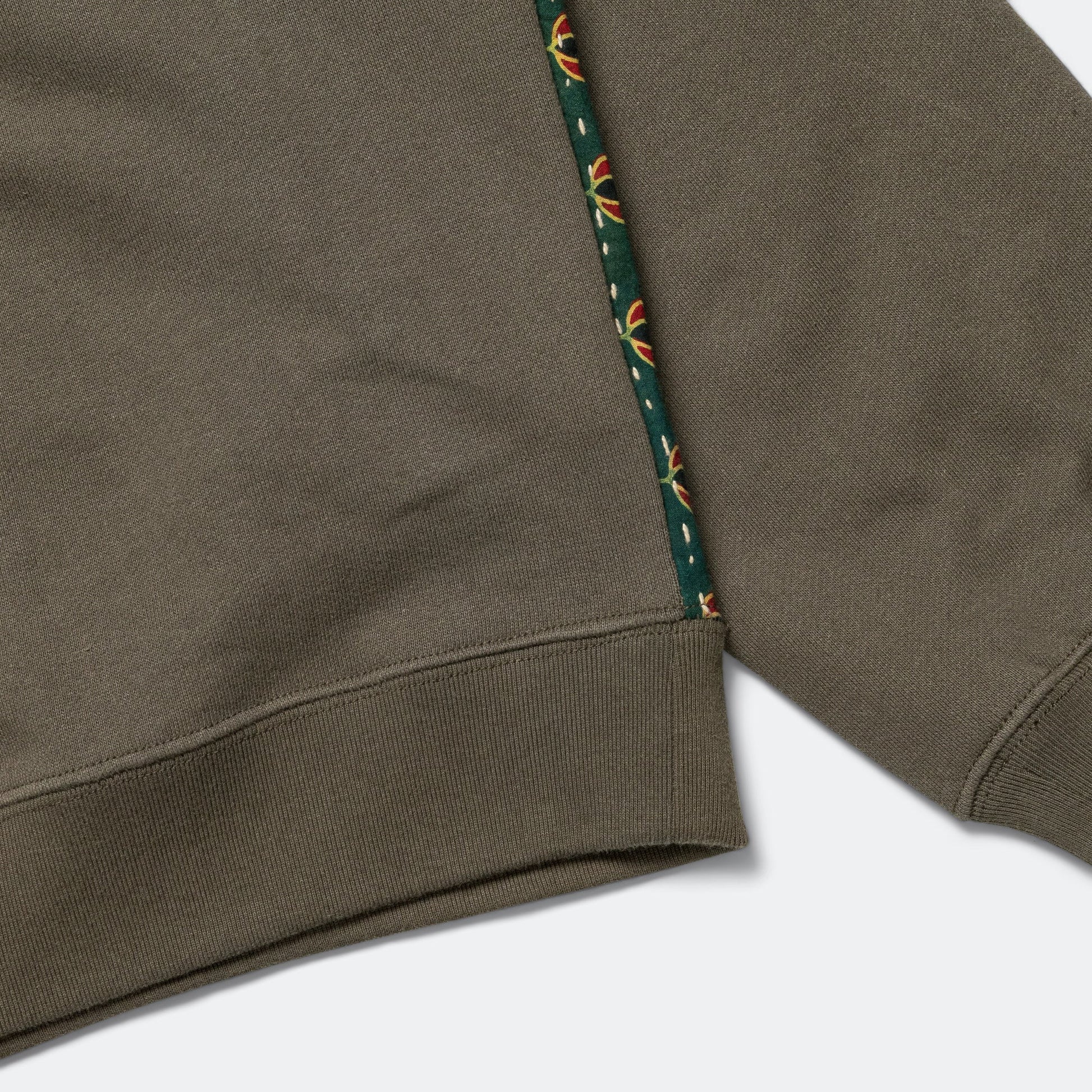 Quilt Back Sweatshirt - Olive/Green