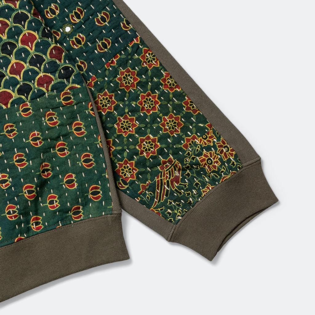 Quilt Back Sweatshirt - Olive/Green