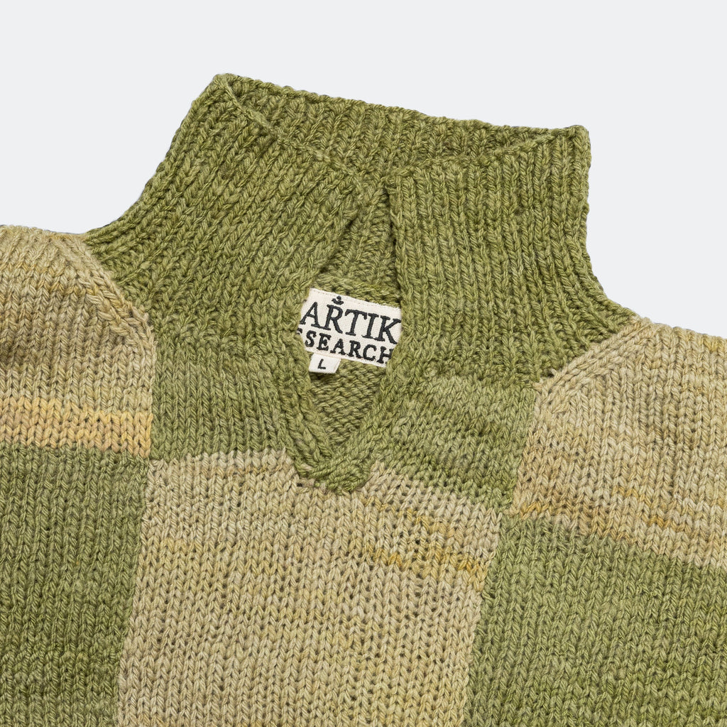 Rugby Knit - Mint/Multi Patchwork