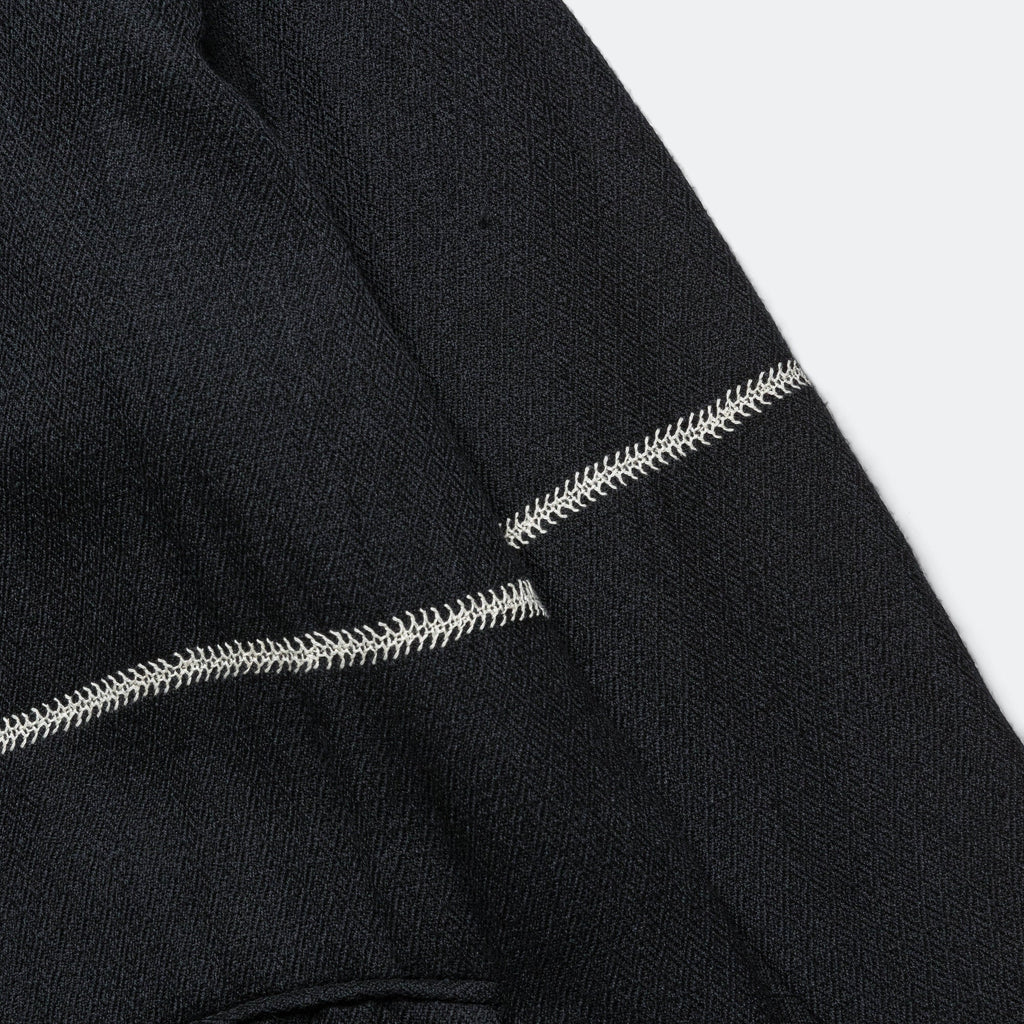 Two Button Blazer - Black/Bone