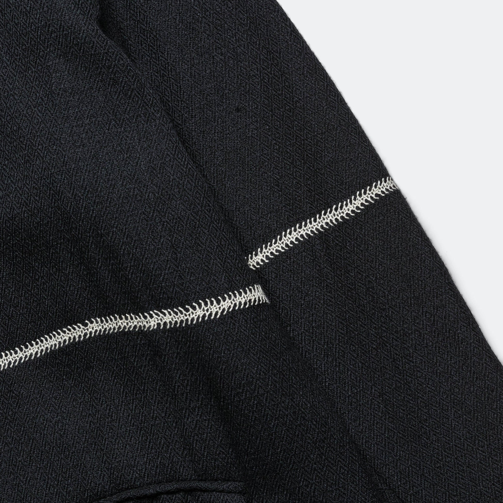 Two Button Blazer - Black/Bone