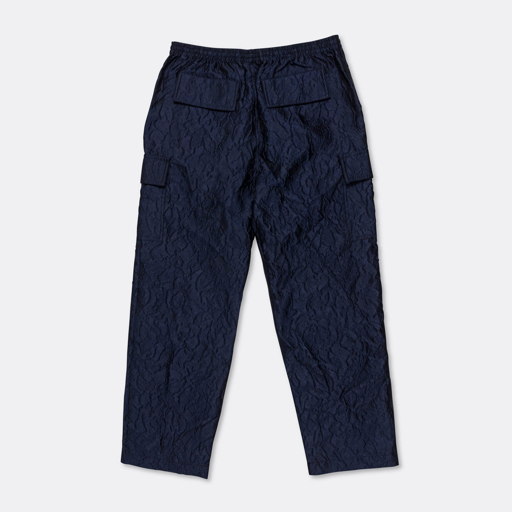Italian Wrinkle Cargo Pant - Navy