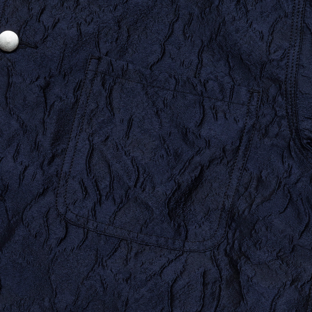 Italian Wrinkle Chore Coat - Navy
