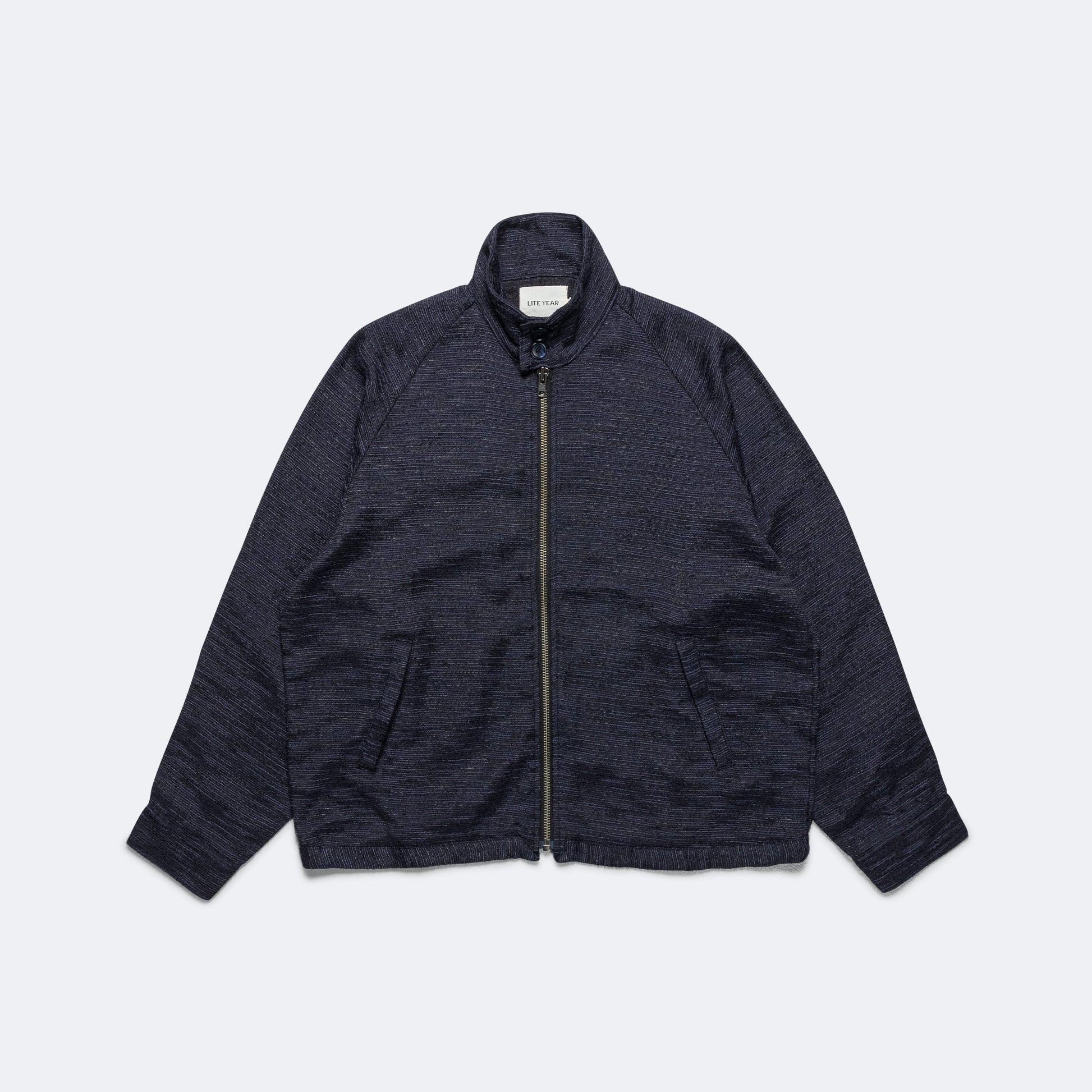 Harrington Jacket - Navy Tweed