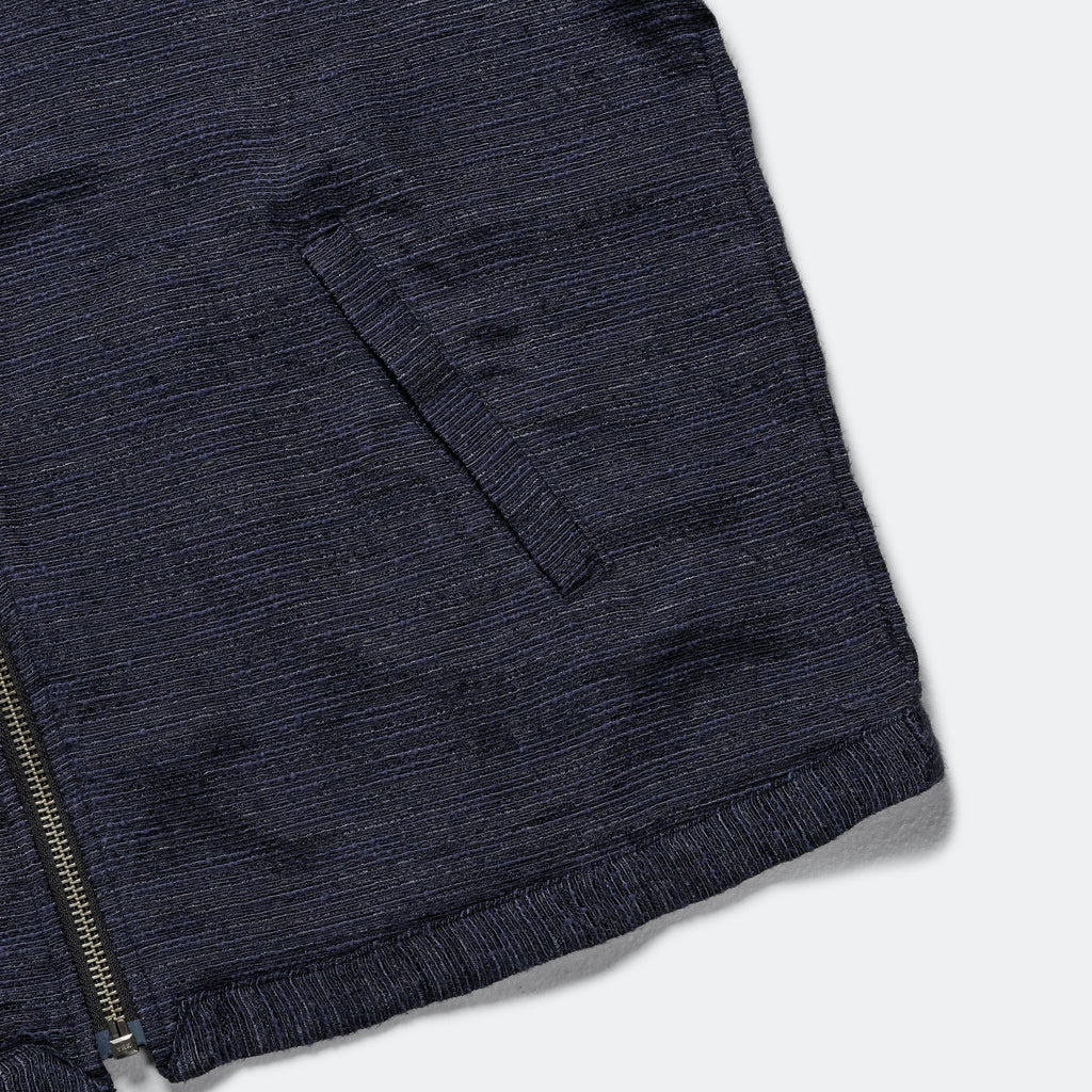 Harrington Jacket - Navy Tweed