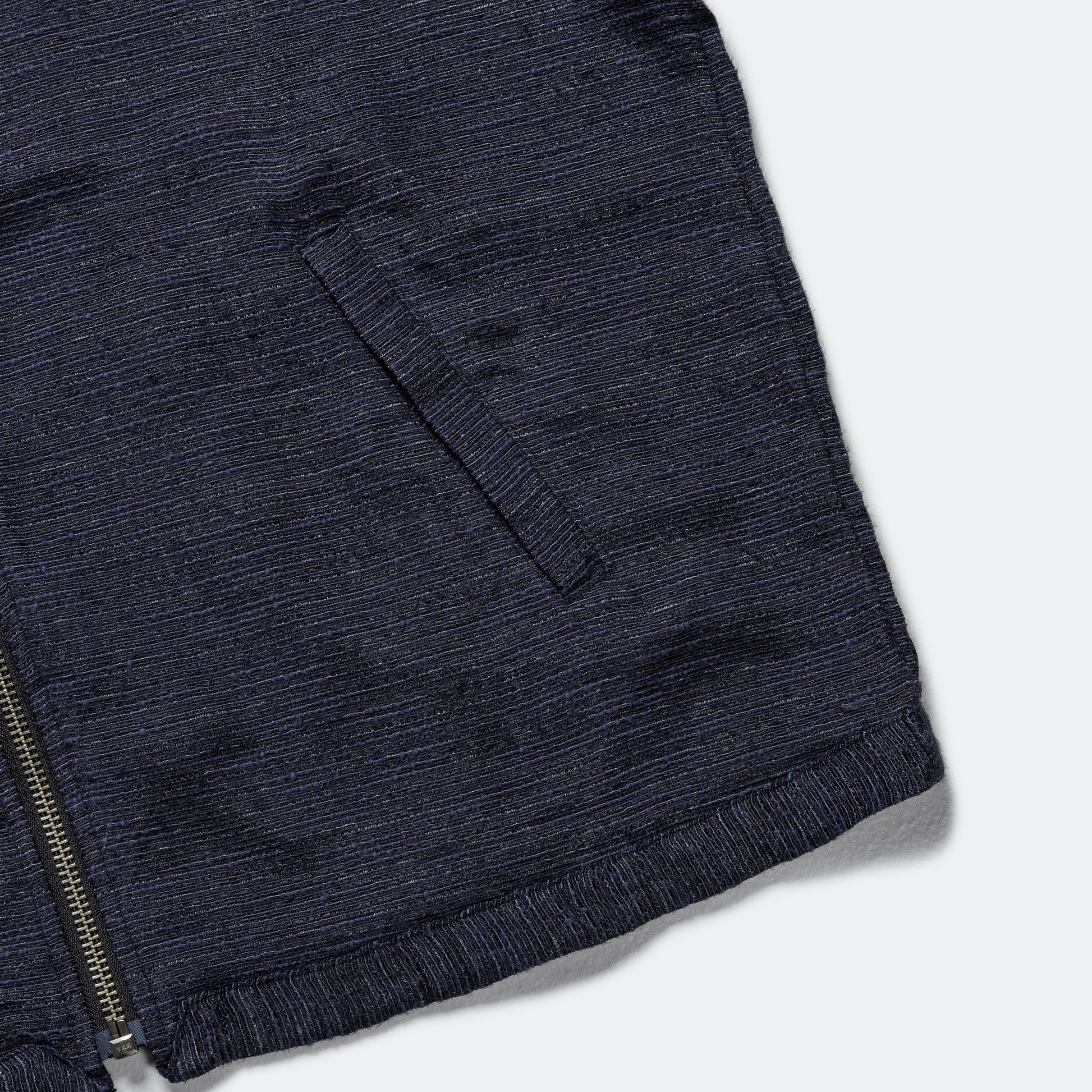 Harrington Jacket - Navy Tweed