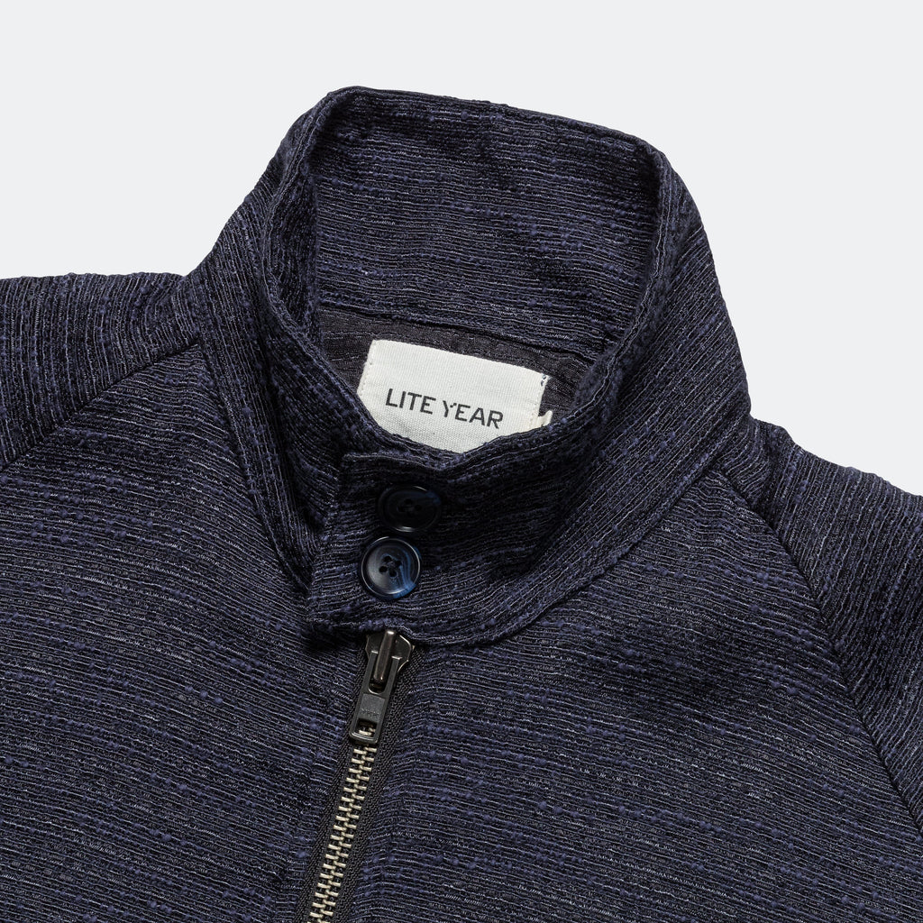 Harrington Jacket - Navy Tweed
