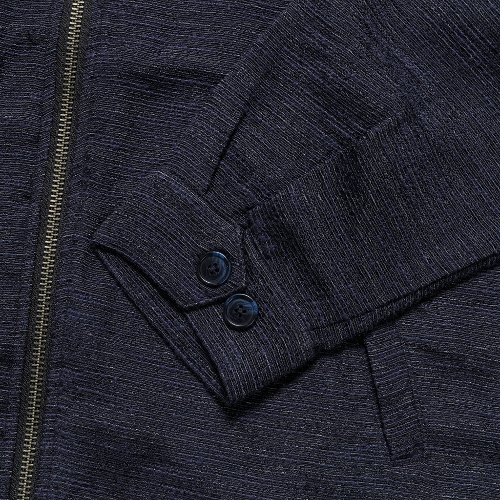 Harrington Jacket - Navy Tweed