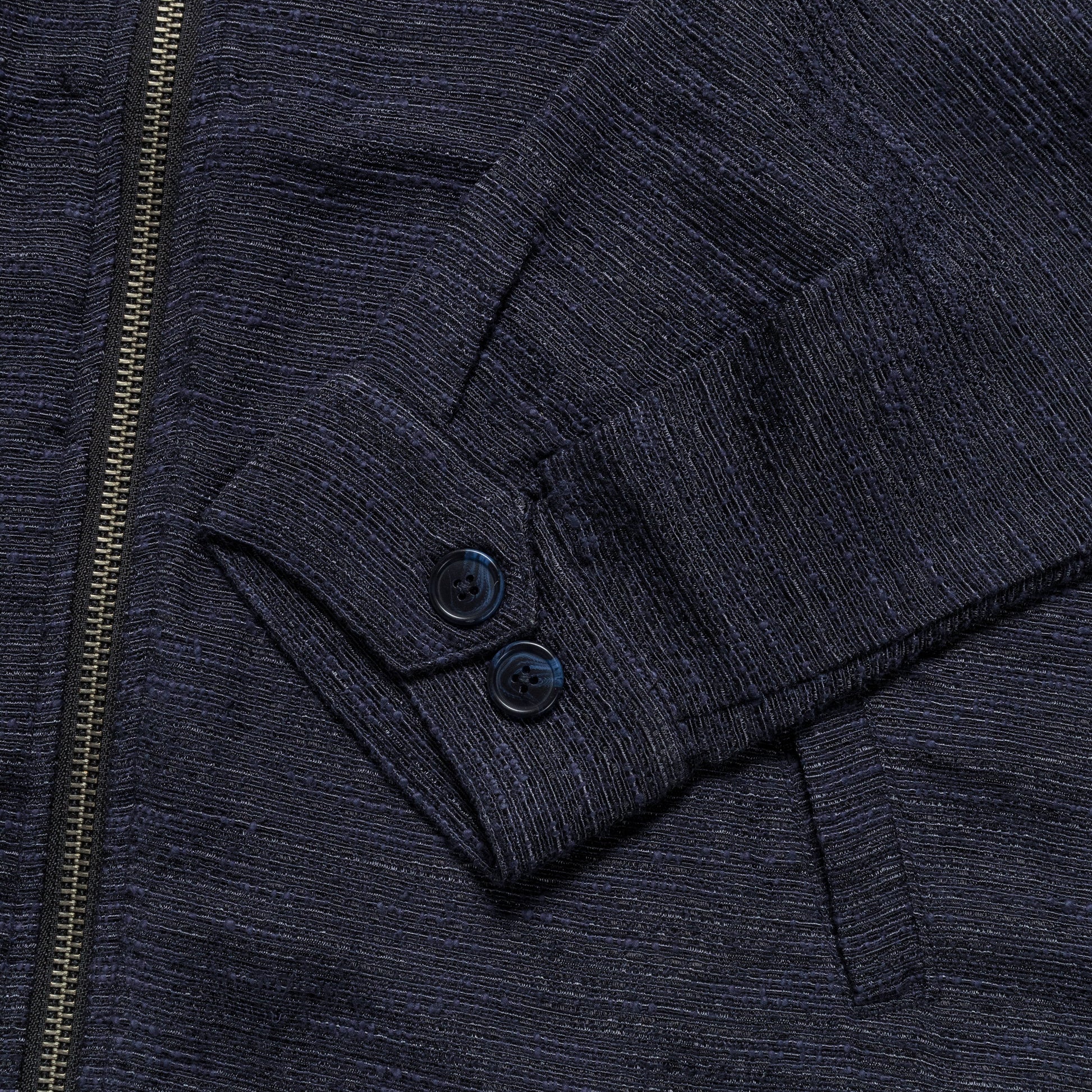 Harrington Jacket - Navy Tweed