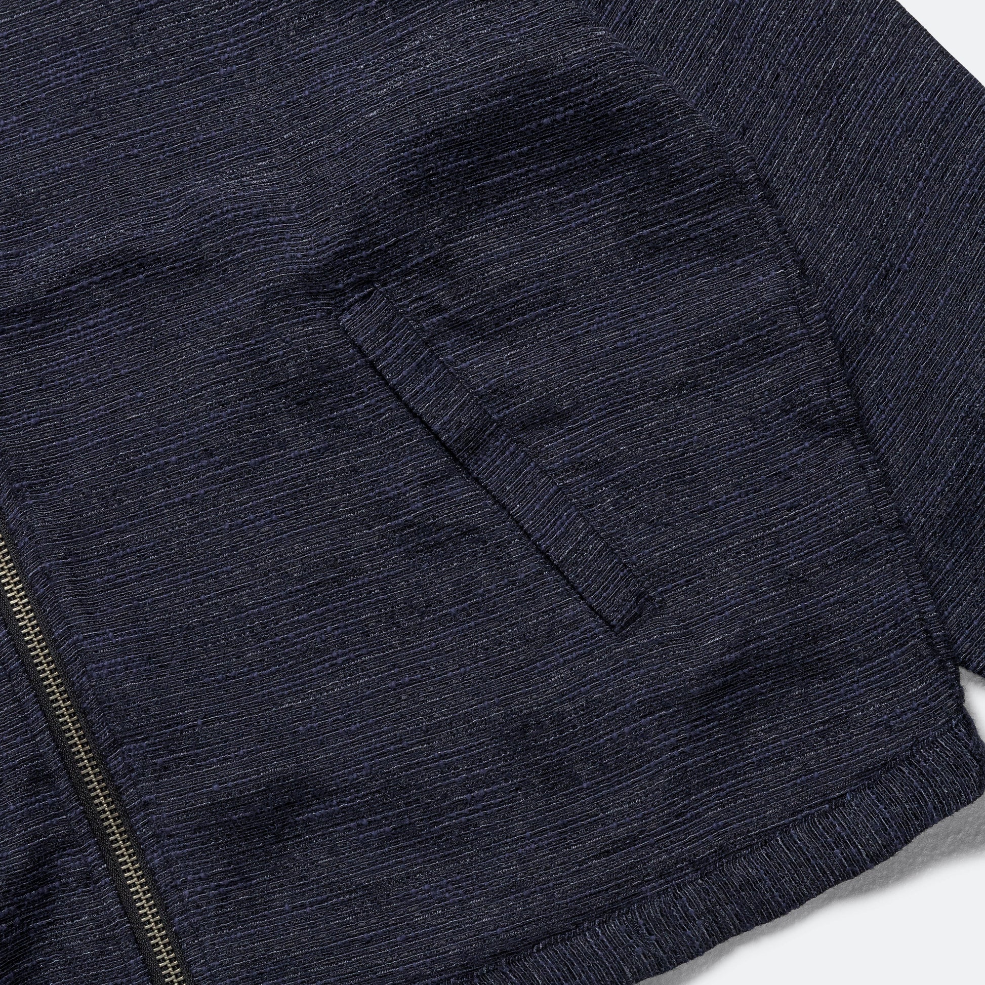 Harrington Jacket - Navy Tweed