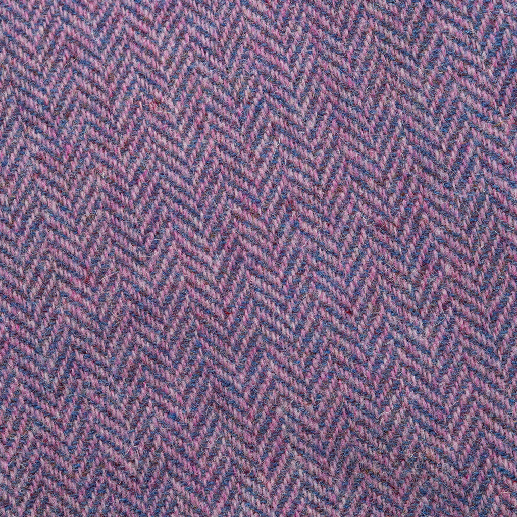 Harris Tweed Einsenhower Jacket - Pink/Blue