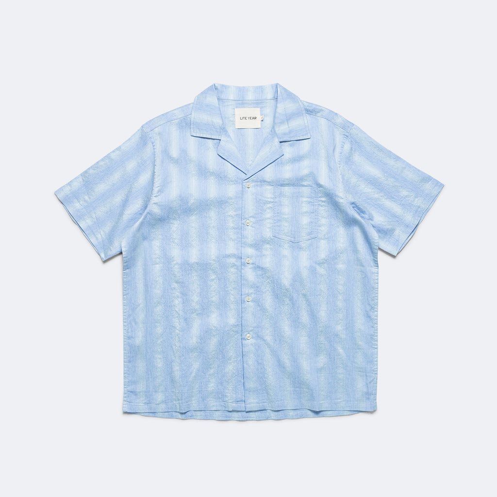 Short Sleeve Camp Collar - Blue Ombre