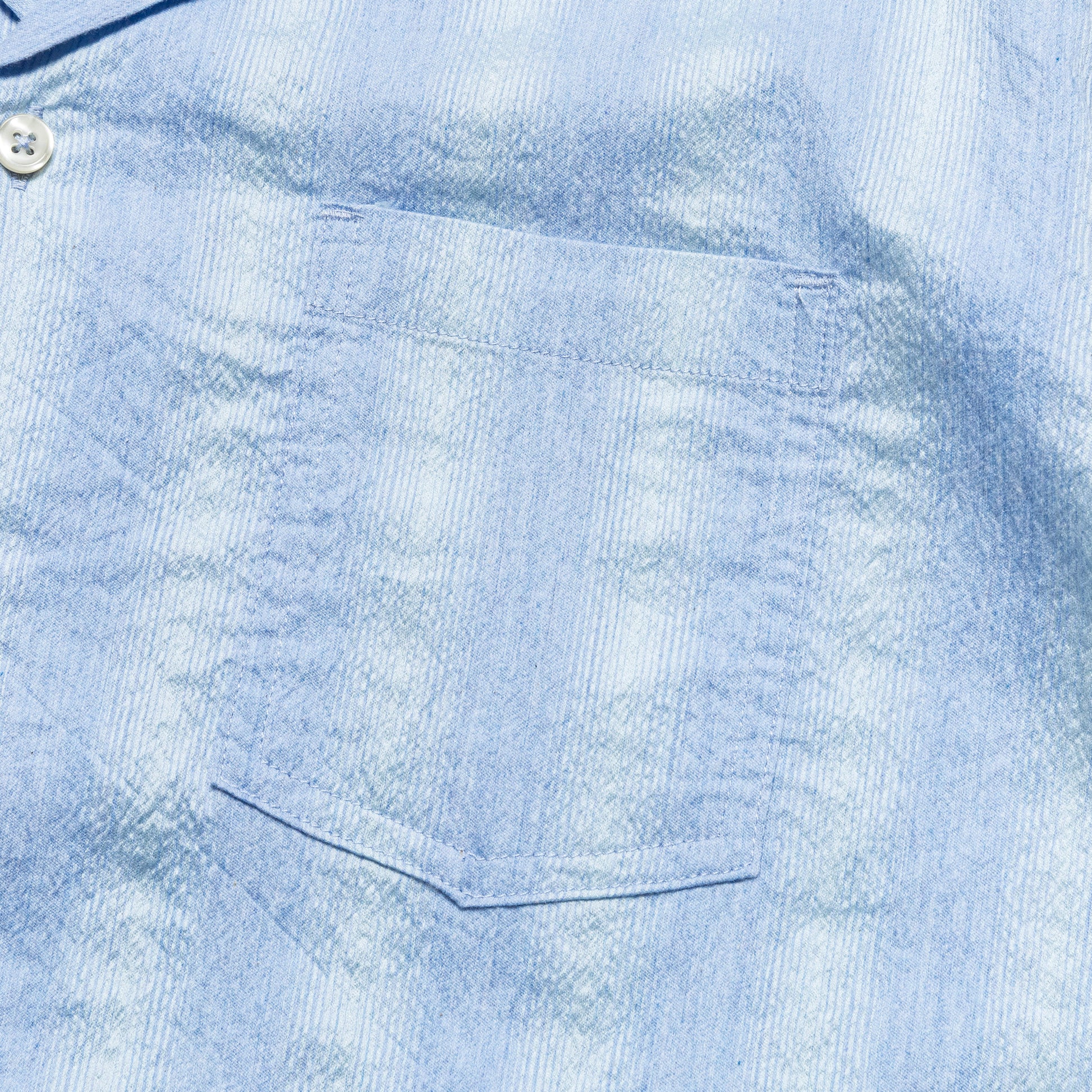 Short Sleeve Camp Collar - Blue Ombre