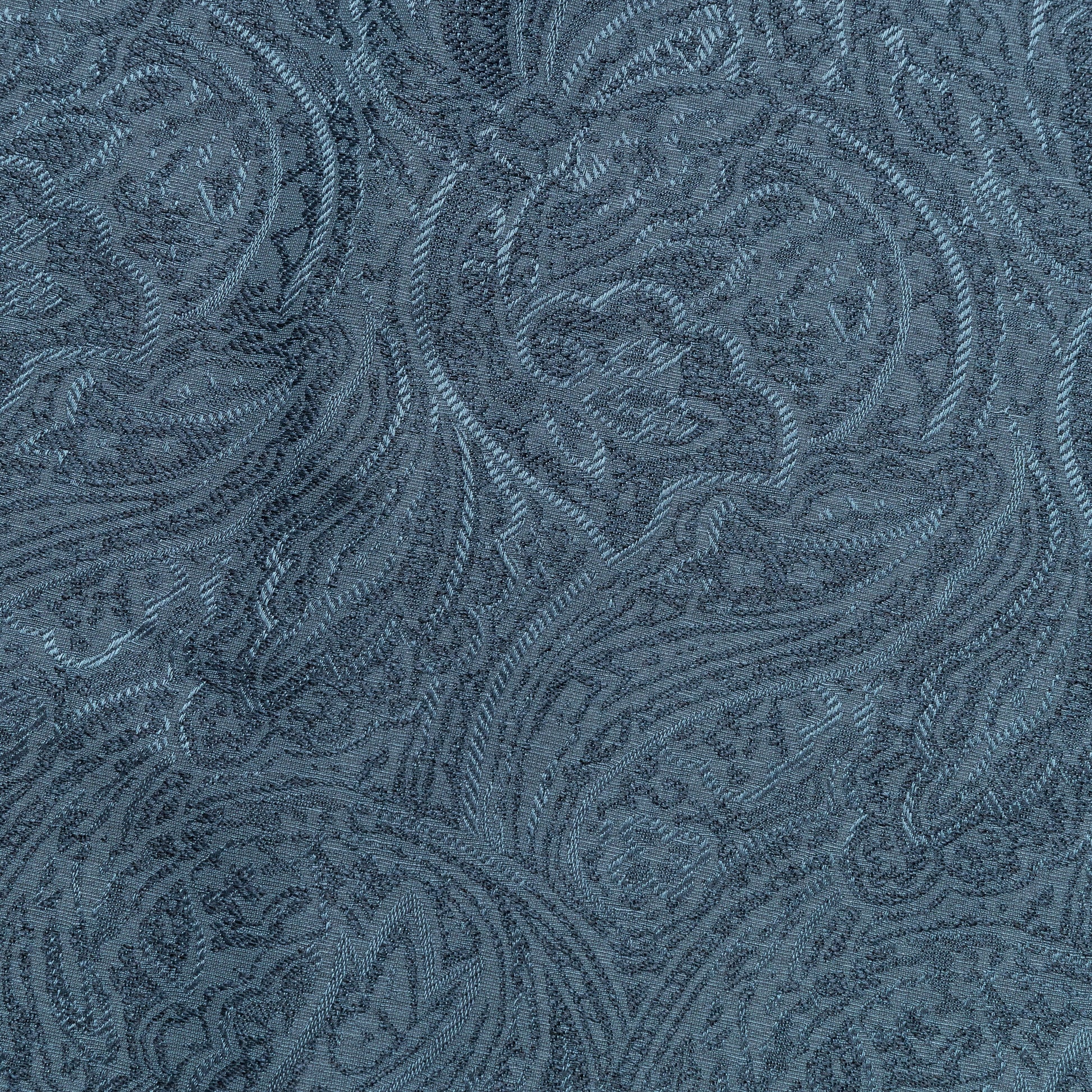 Short Sleeve Camp Collar - Blue Paisley