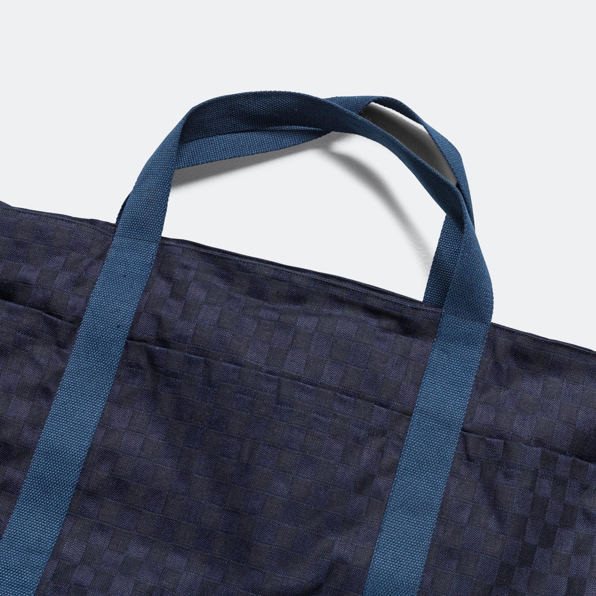 Weekender Bag - Indigo Denim Check