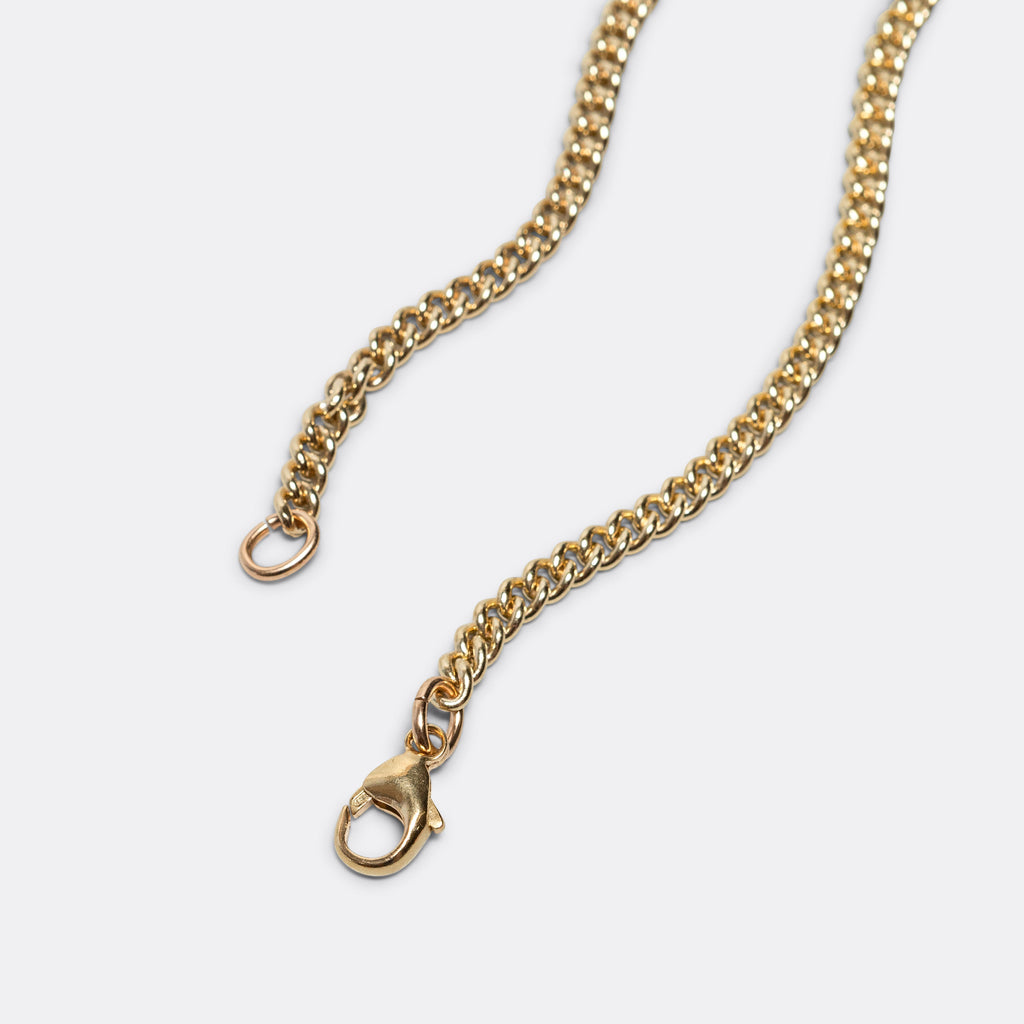 Curb Chain 4mm - 14K Gold Filled