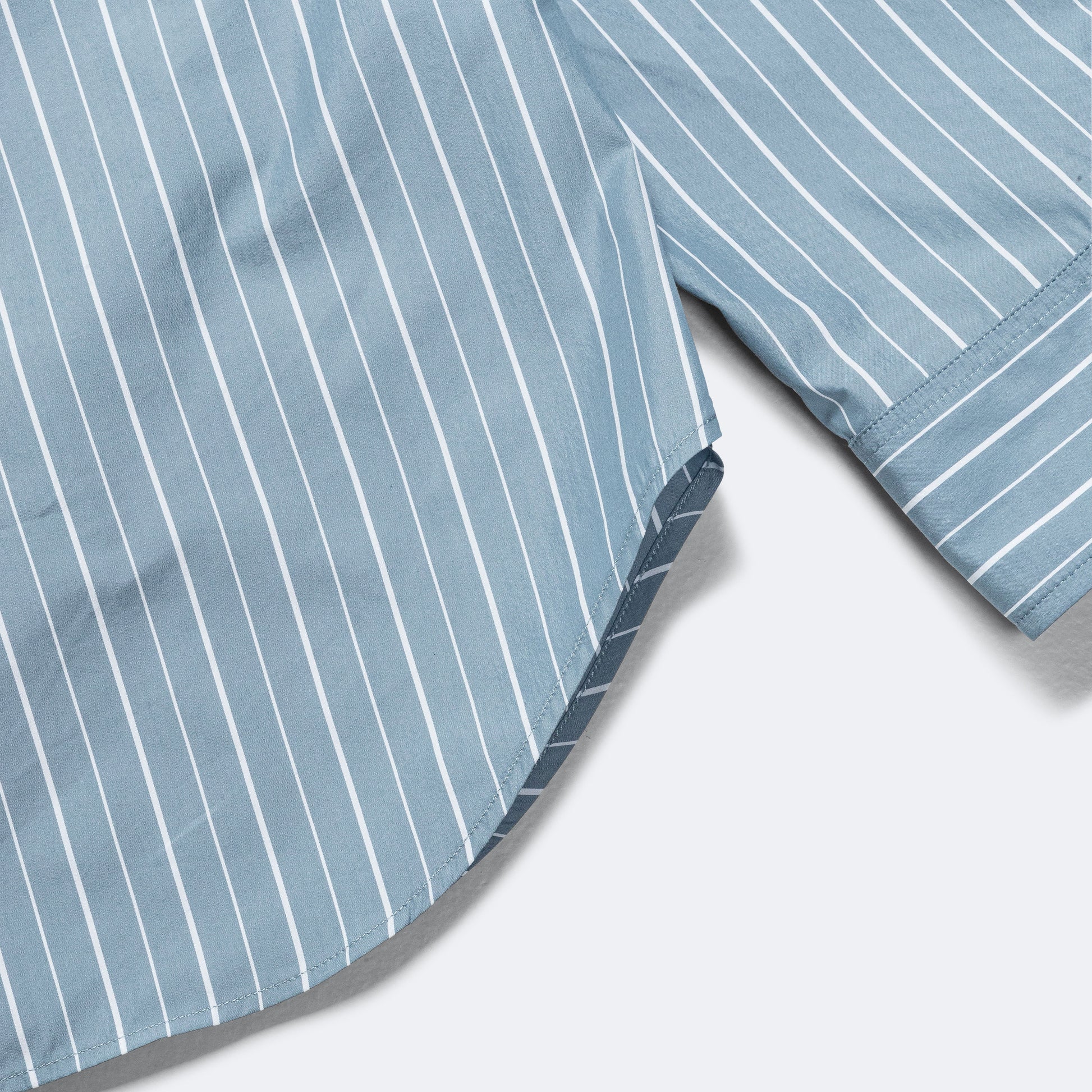 Basic Shirt Cotton Silk Stripe - Blue/White