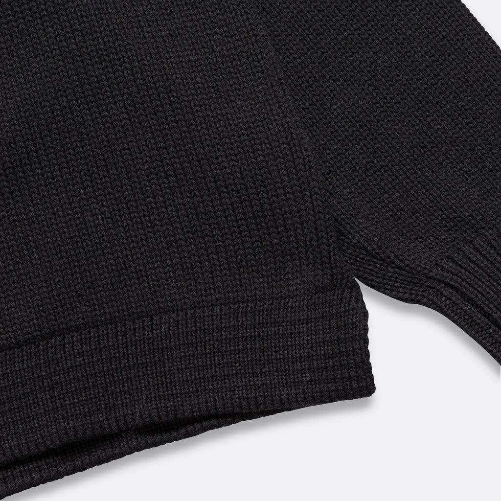 Fishermans Crew - Black Cotton Wool