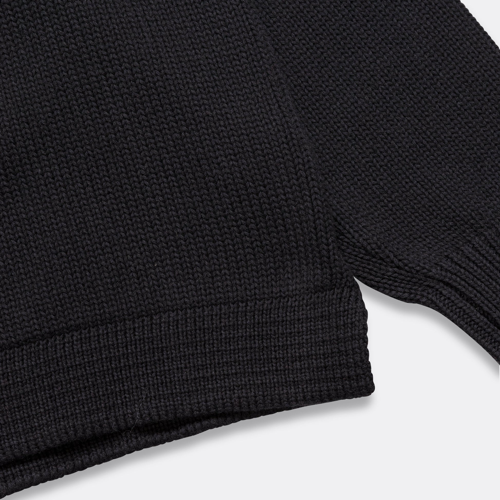 Fishermans Crew - Black Cotton Wool