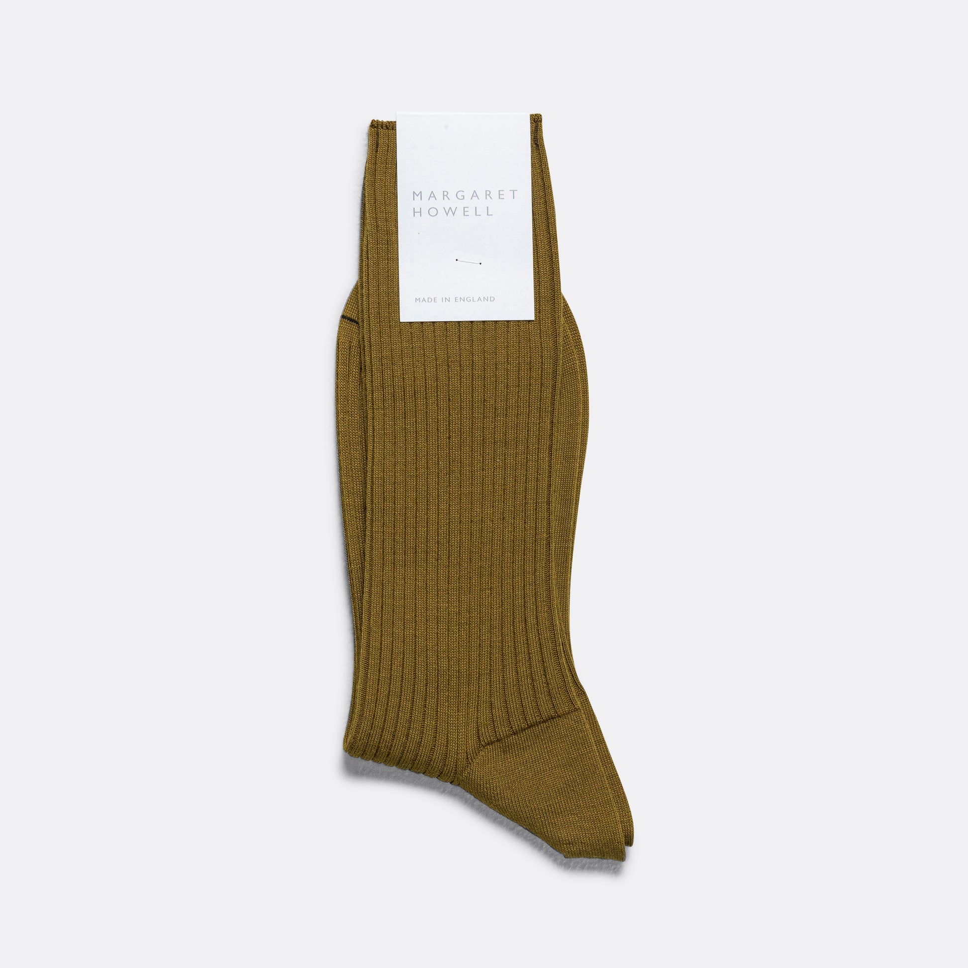Full Rib Sock - Mustard Fine Merino