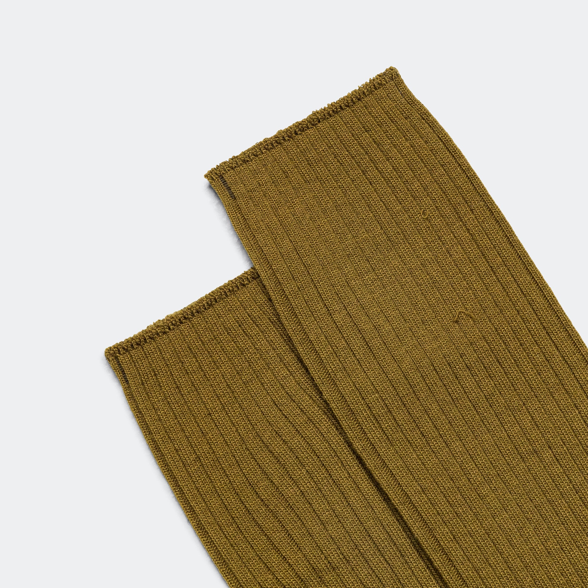 Full Rib Sock - Mustard Fine Merino