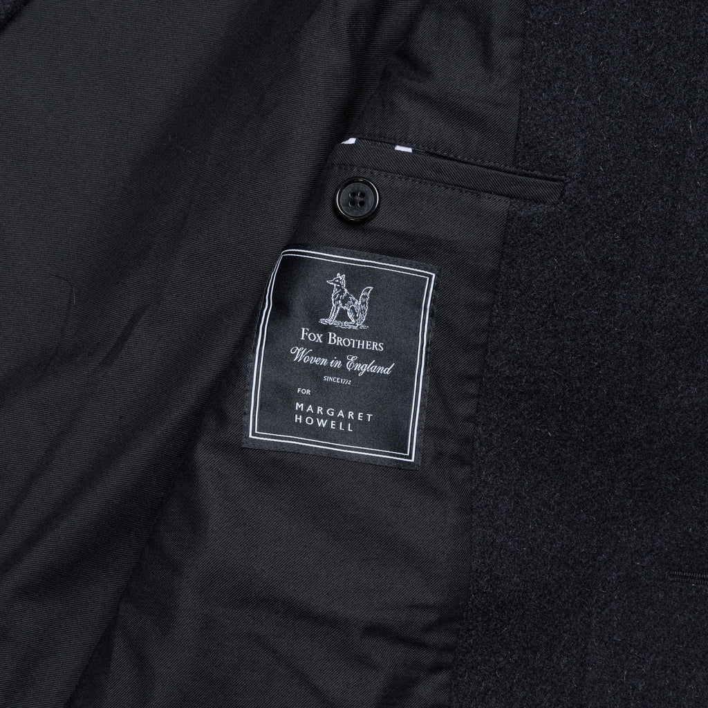 Raglan Coat - Heavy Wool Melton Midnight