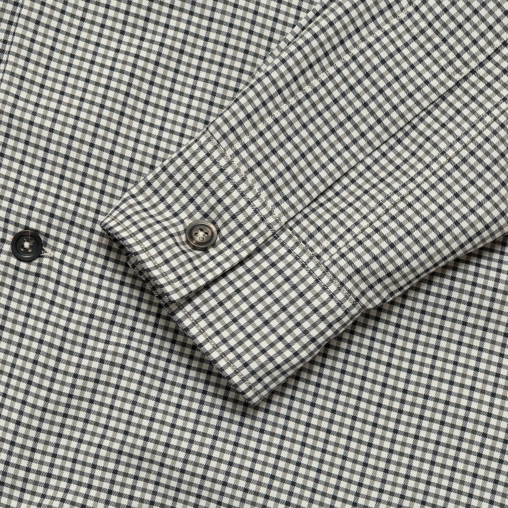 Two Pocket Shirt - Charcoal/Off White Gingham