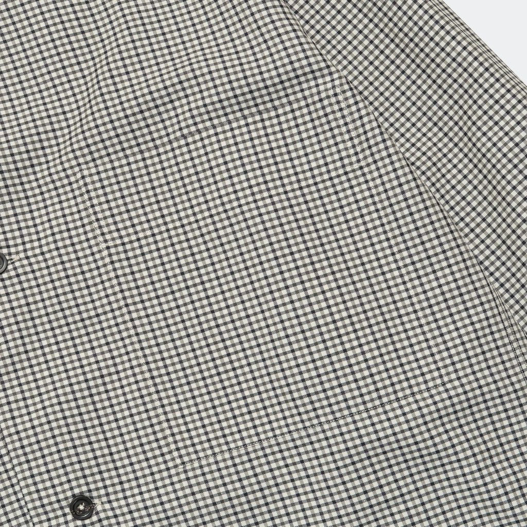 Two Pocket Shirt - Charcoal/Off White Gingham