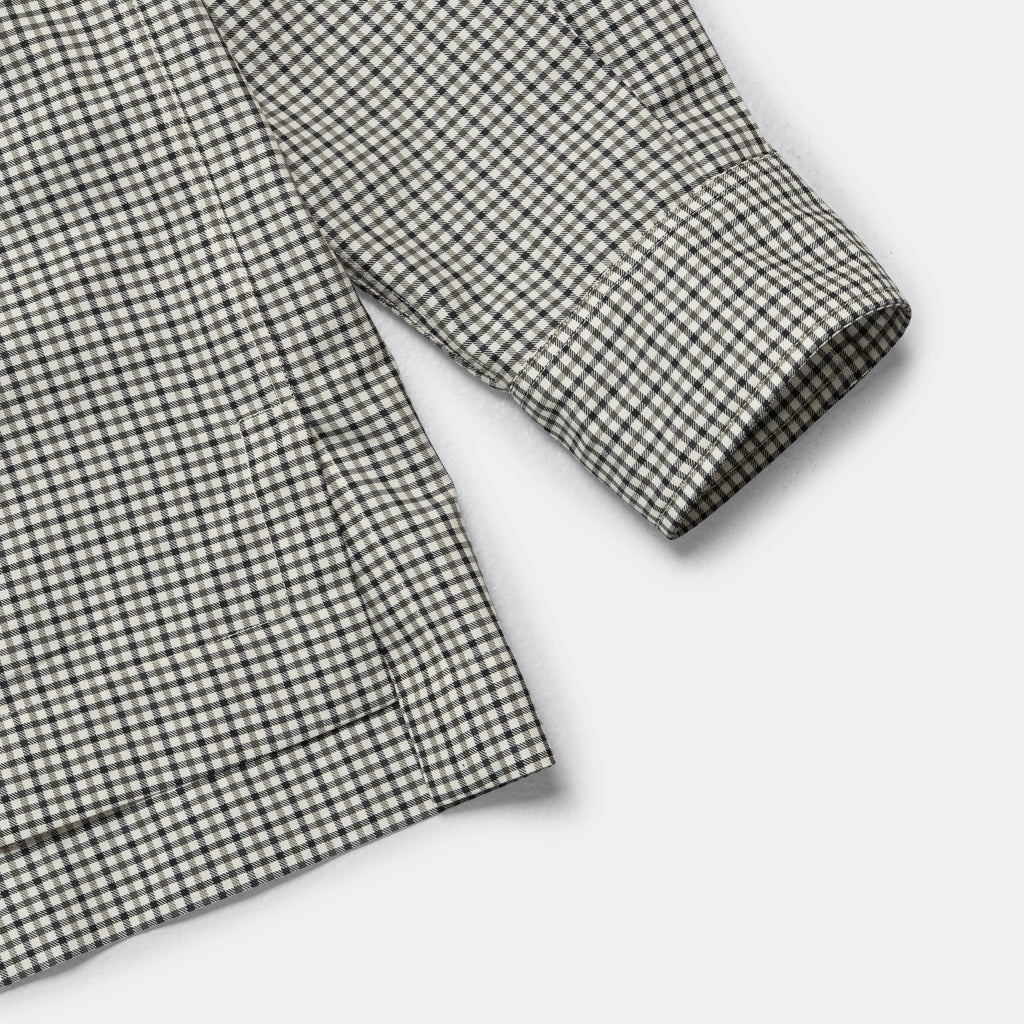 Two Pocket Shirt - Charcoal/Off White Gingham