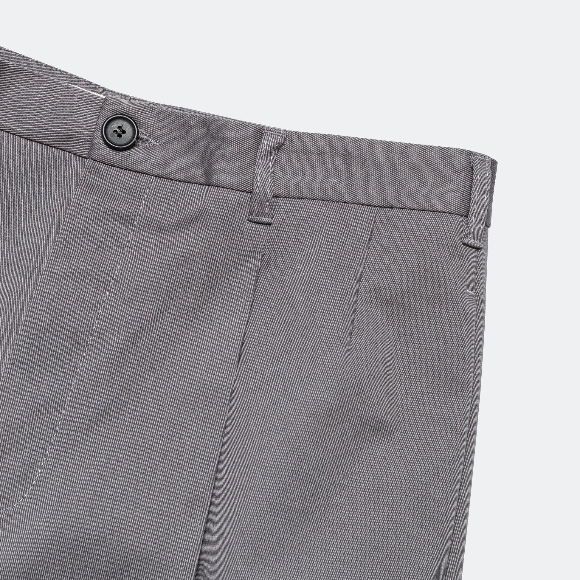 Gabardine Classic Trousers - Grey