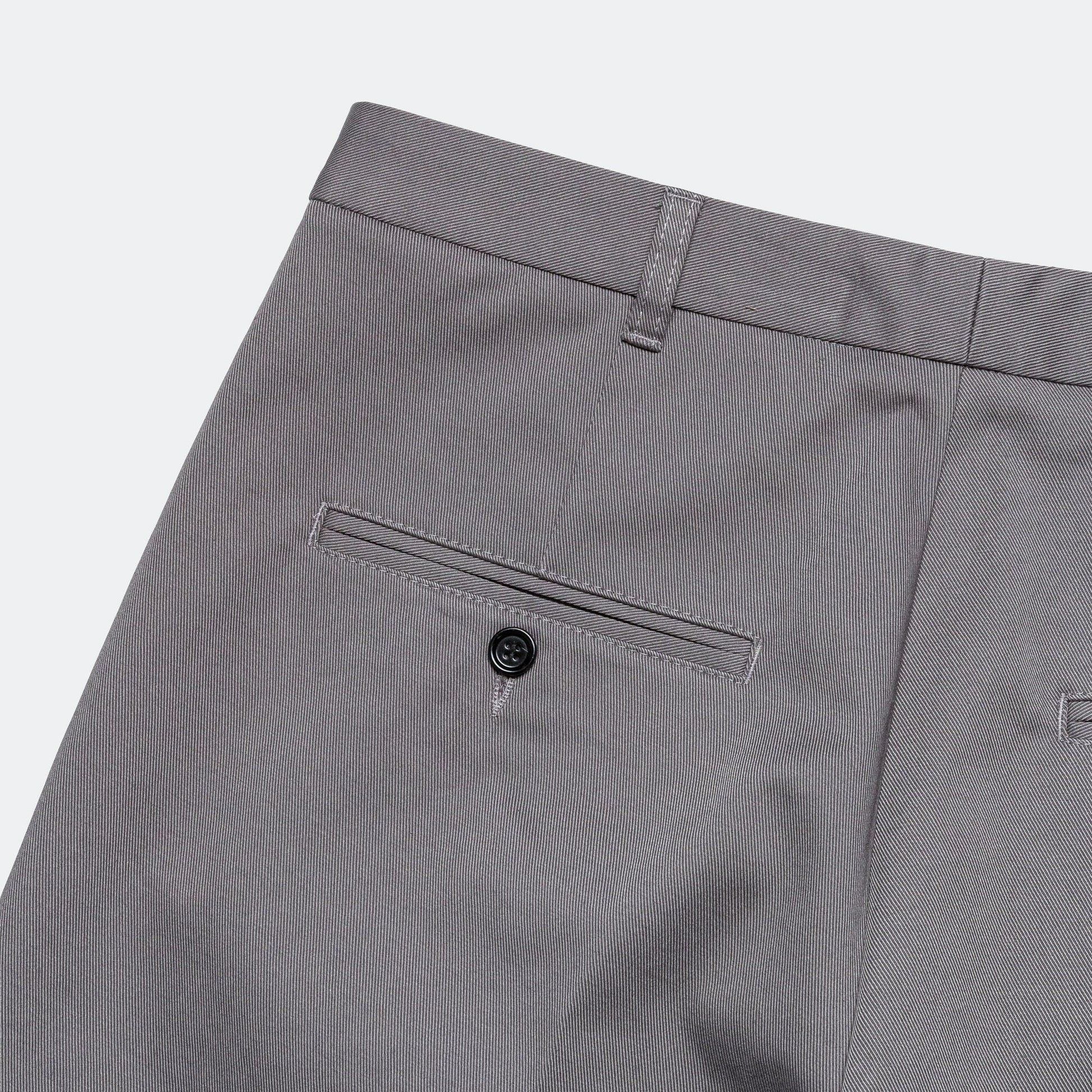 Gabardine Classic Trousers - Grey