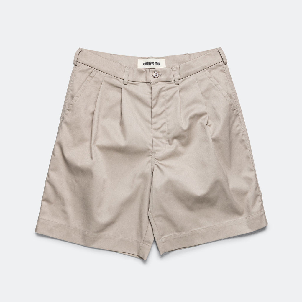 Pleated Short - Bone