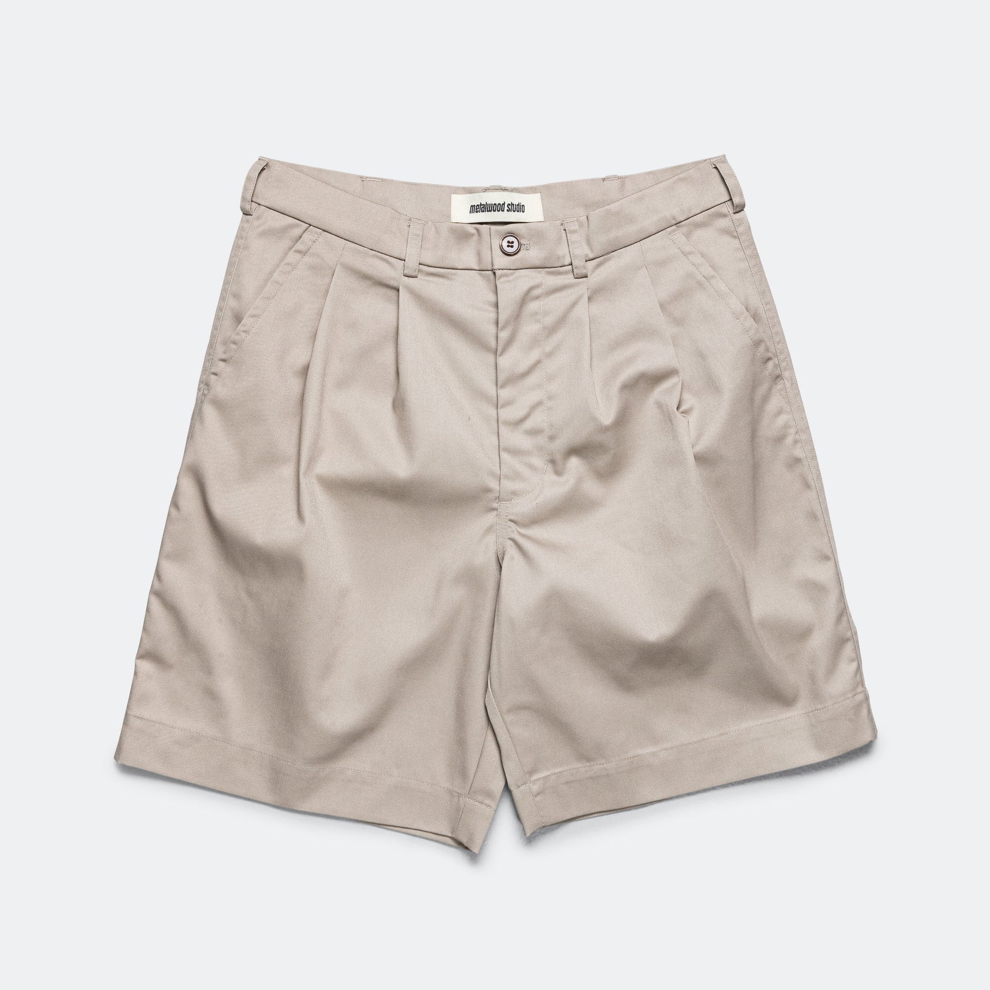 Pleated Short - Bone
