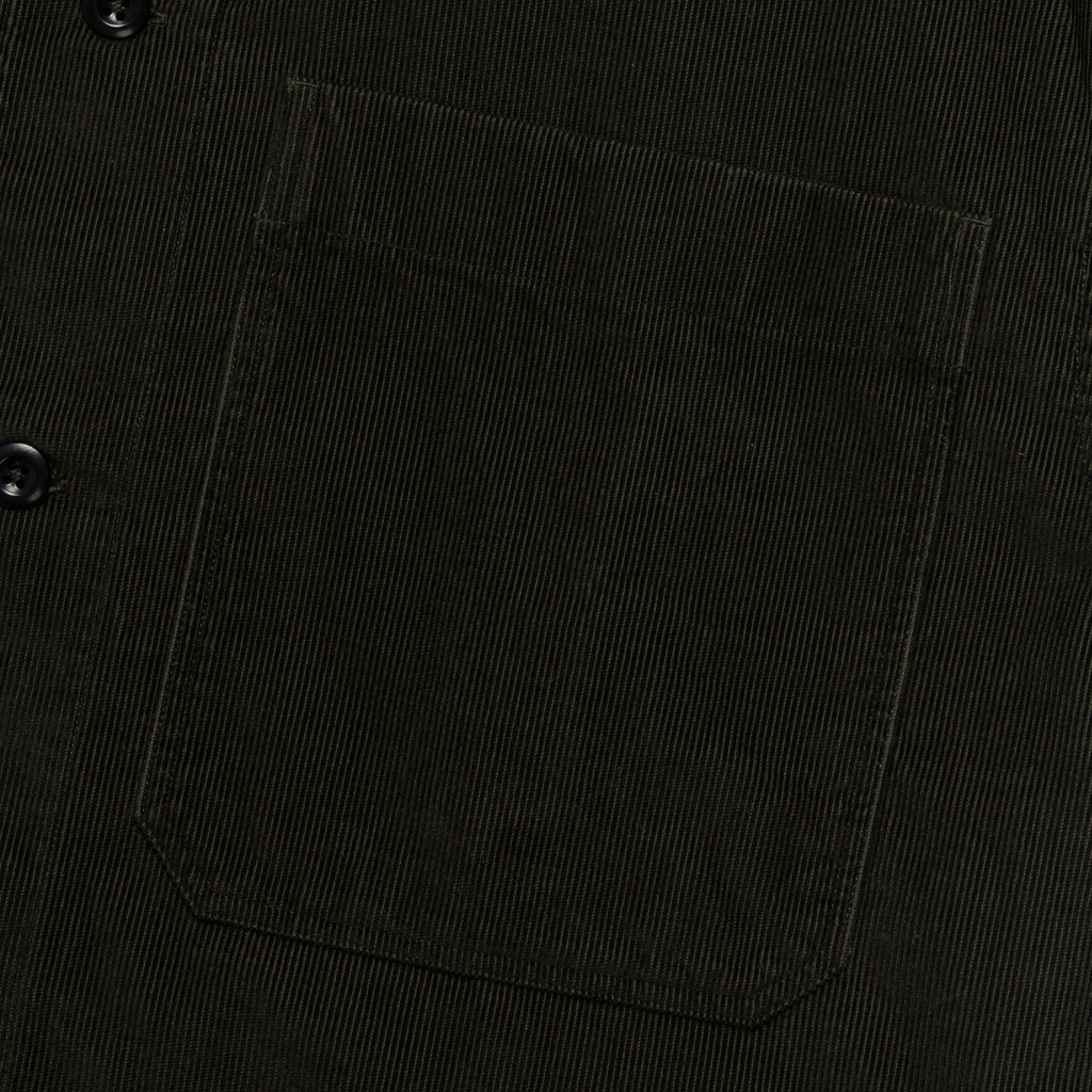 Big Pocket Shirt - Forest Dry Cotton Needlecord