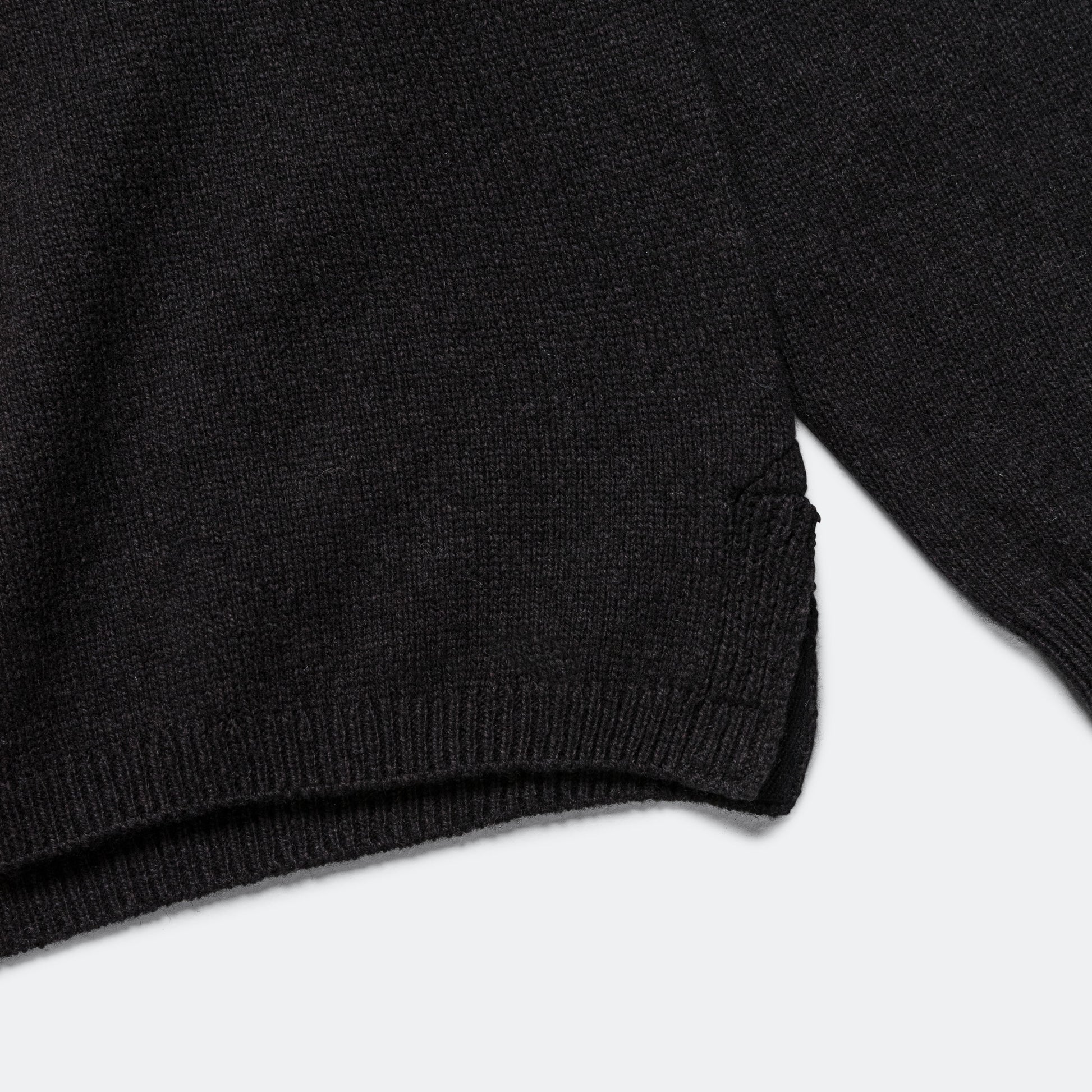 Crew Neck - Carbon Wool Cotton