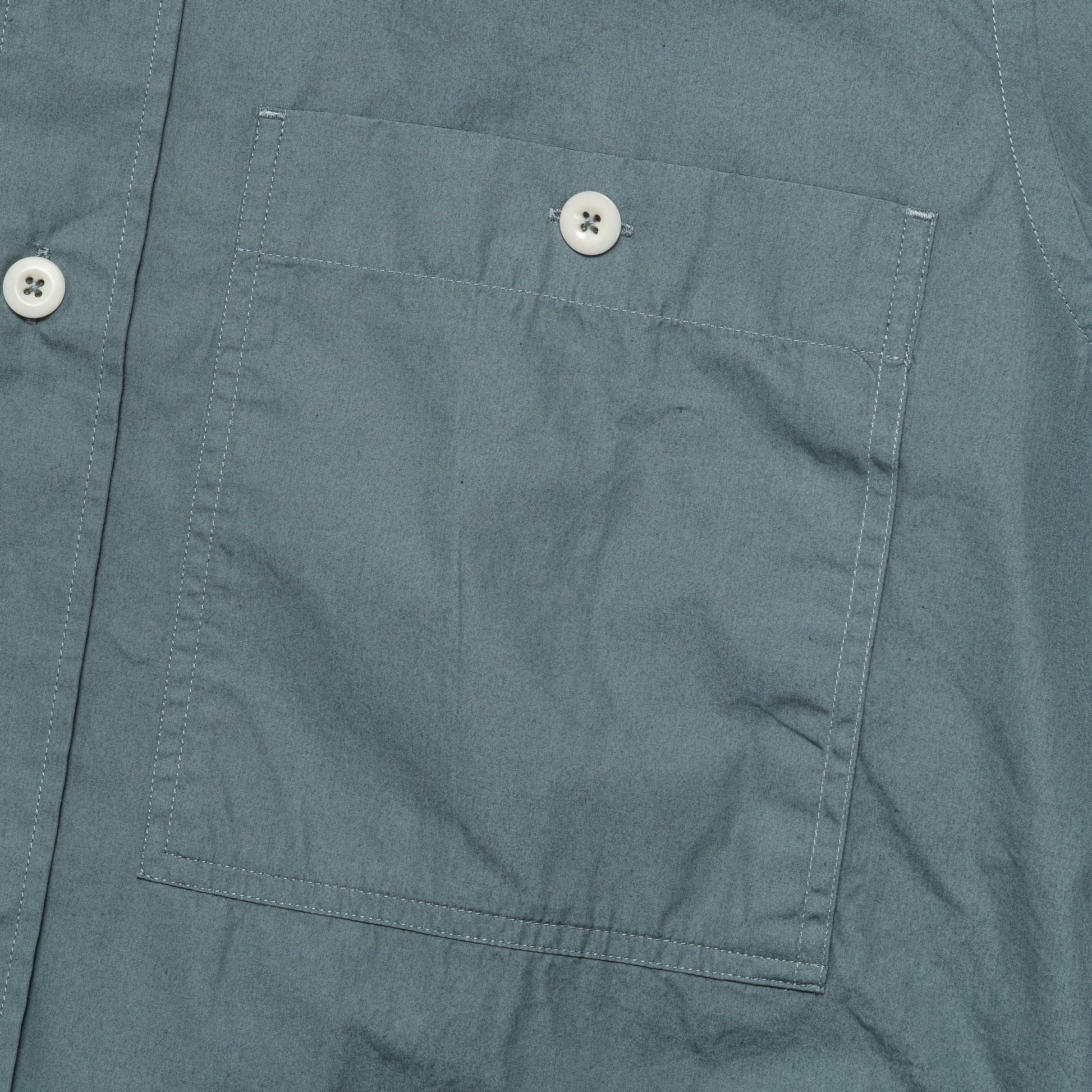 Overall Shirt - Dusty Blue Compact Cotton Poplin