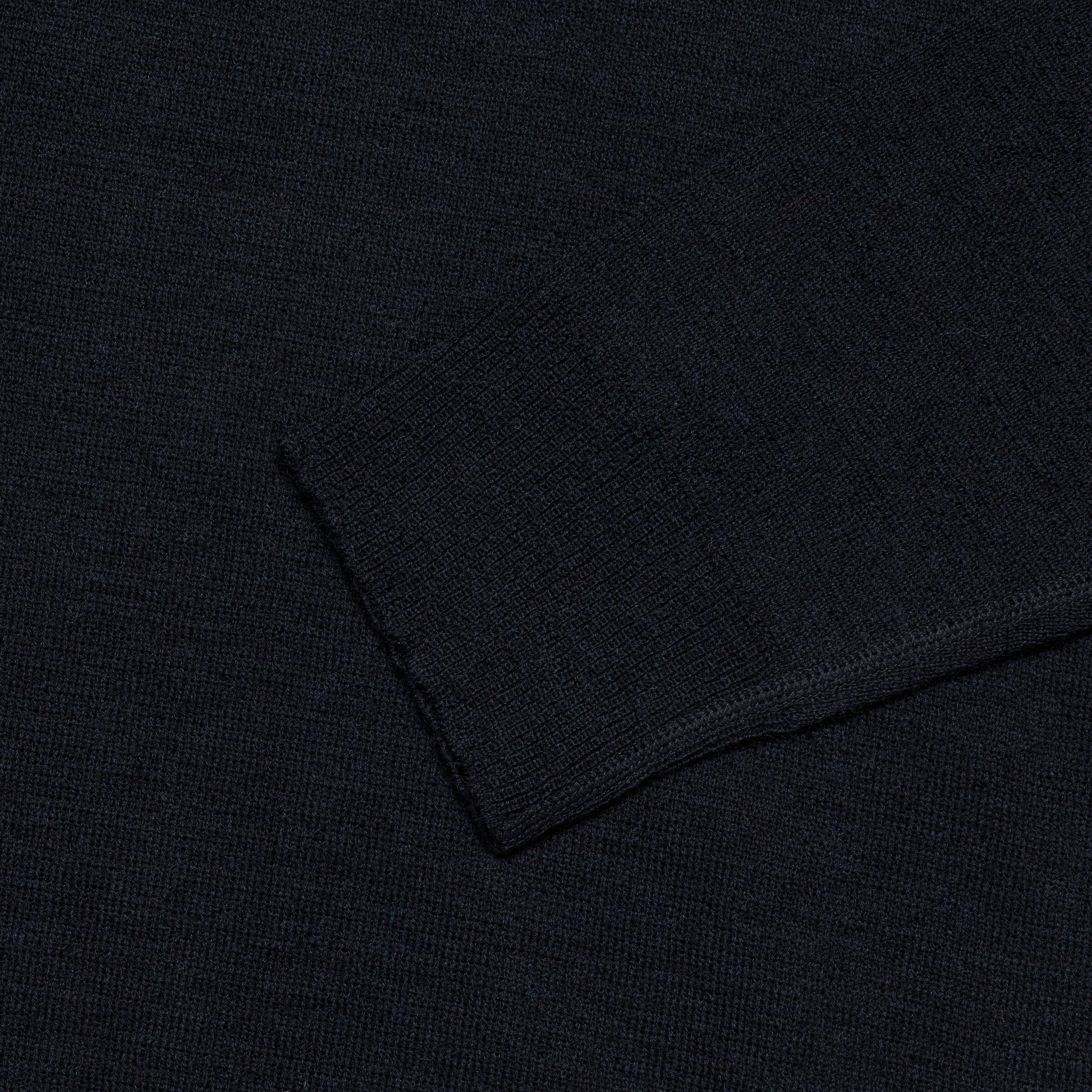 Oversized Knitted Polo - Ink Dry Wool