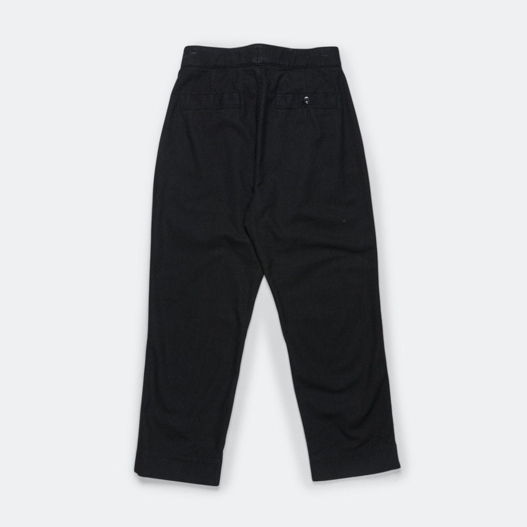 Slide Adjuster Trouser - Cotton Wool Drill Black