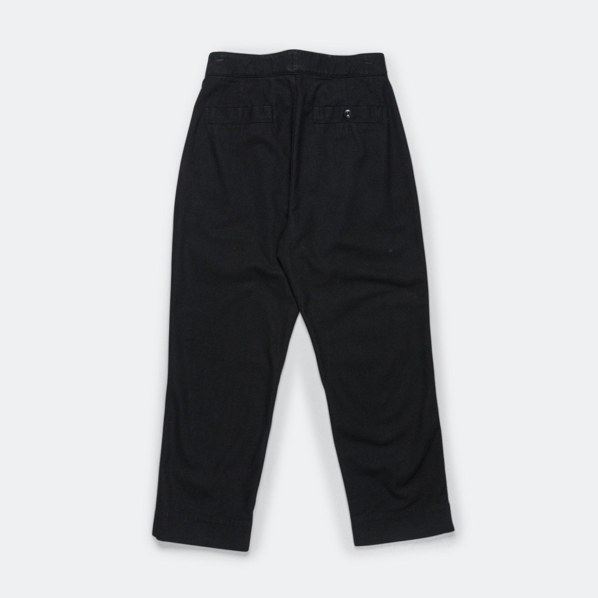 Slide Adjuster Trouser - Cotton Wool Drill Black