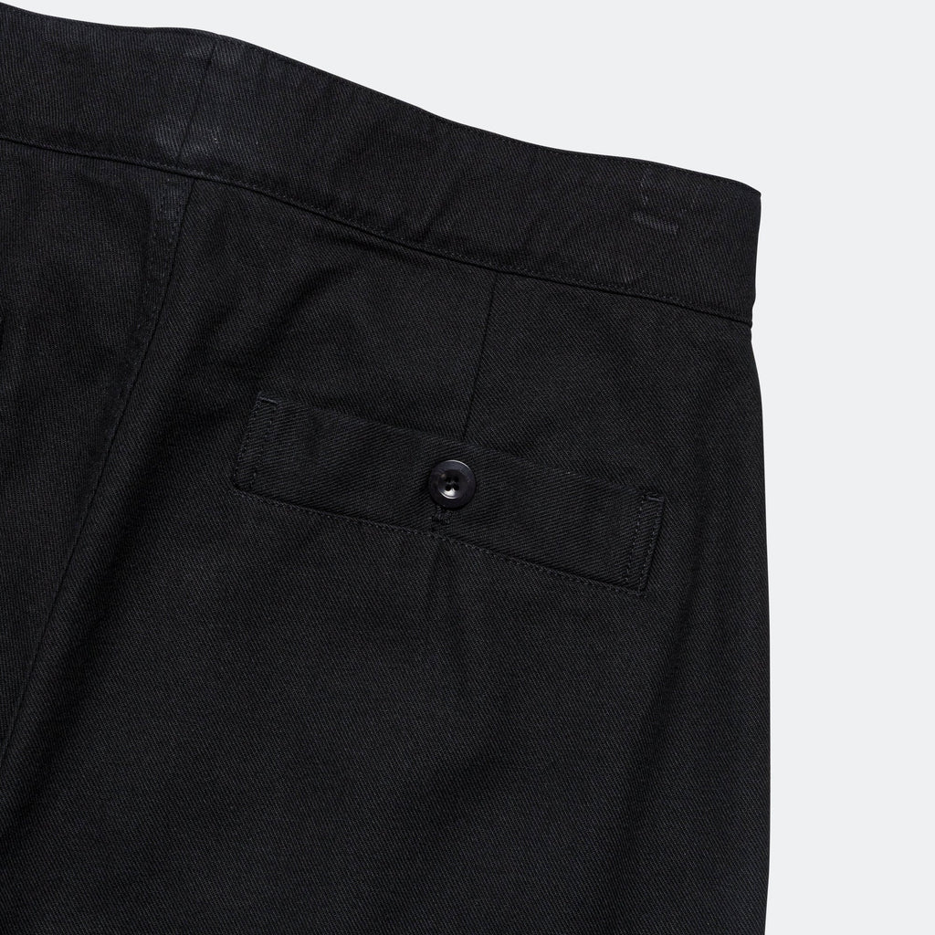 Slide Adjuster Trouser - Cotton Wool Drill Black