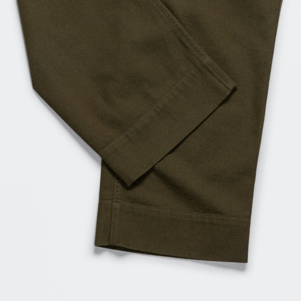 Slide Adjuster Trouser - Cotton Wool Drill Moss
