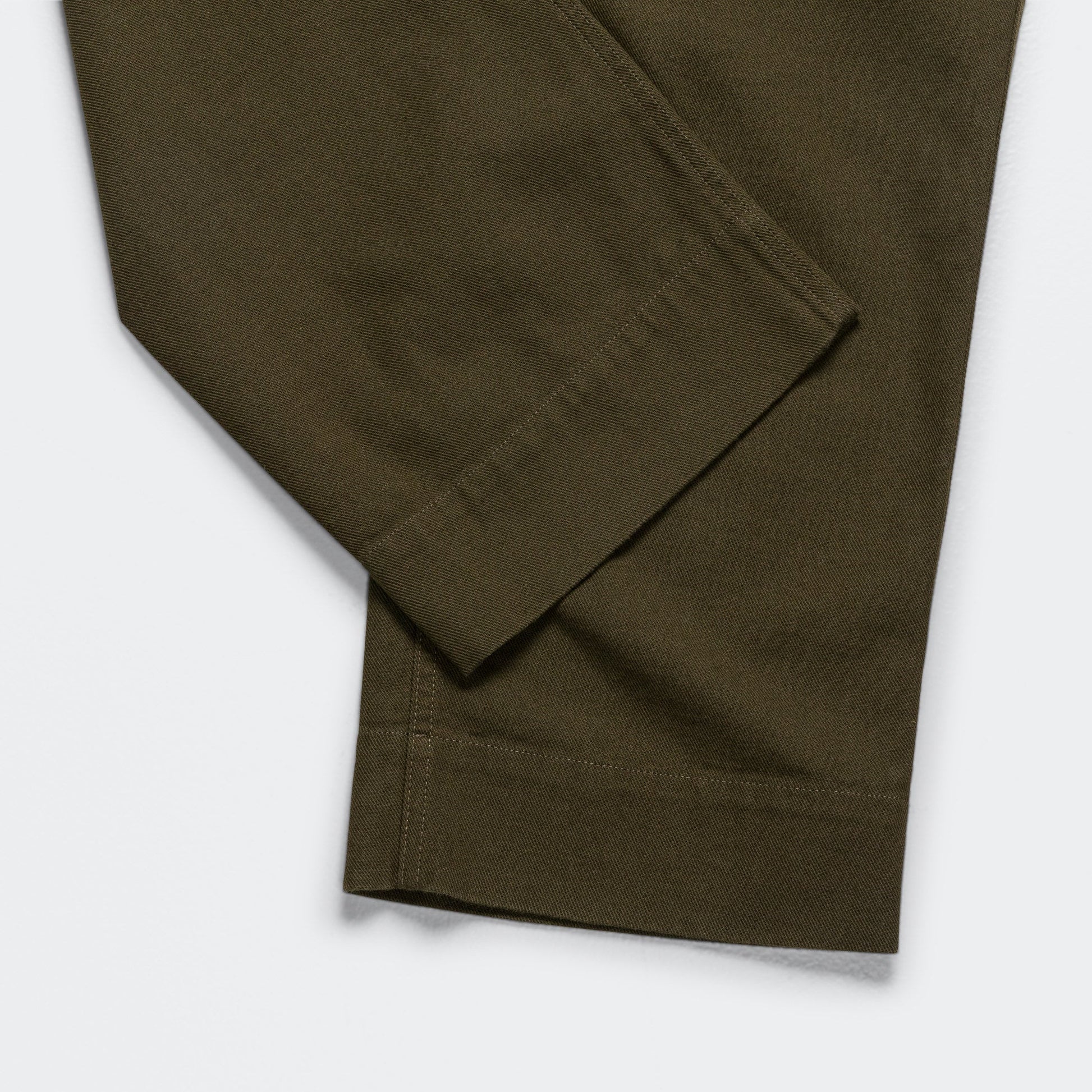 Slide Adjuster Trouser - Cotton Wool Drill Moss